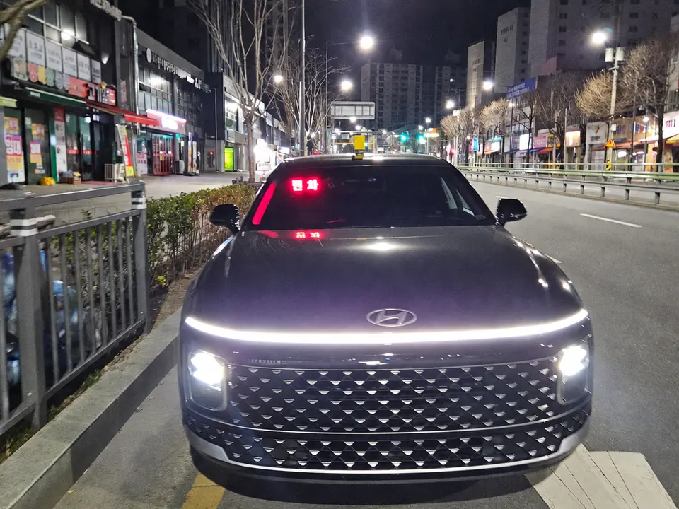 번호판과 지역 표기를 제거한 전주교도소 전국 장거리 예약택시 실제 차량